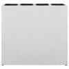 vidaXL Garden Raised Bed with 4 Pots Poly Rattan White