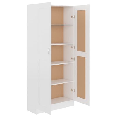 vidaXL Book Cabinet White 82.5x30.5x185.5 cm Engineered Wood, white vidaXL Book Cabinet White 82.5x30.5x185.5 cm Engineered Wood