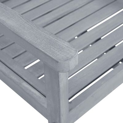 vidaXL Garden Chairs 8 pcs Solid Acacia Wood Grey, grey vidaXL Garden Chairs 8 pcs Solid Acacia Wood Grey