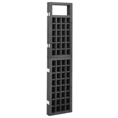 vidaXL 3-Panel Room Divider/Trellis Solid Fir Wood Black 121x180 cm, black vidaXL 3-Panel Room Divider/Trellis Solid Fir Wood Black 121x180 cm