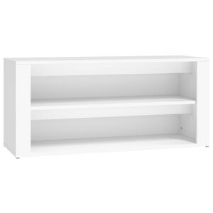 vidaXL Shoe Rack White 100x35x45 cm Engineered Wood