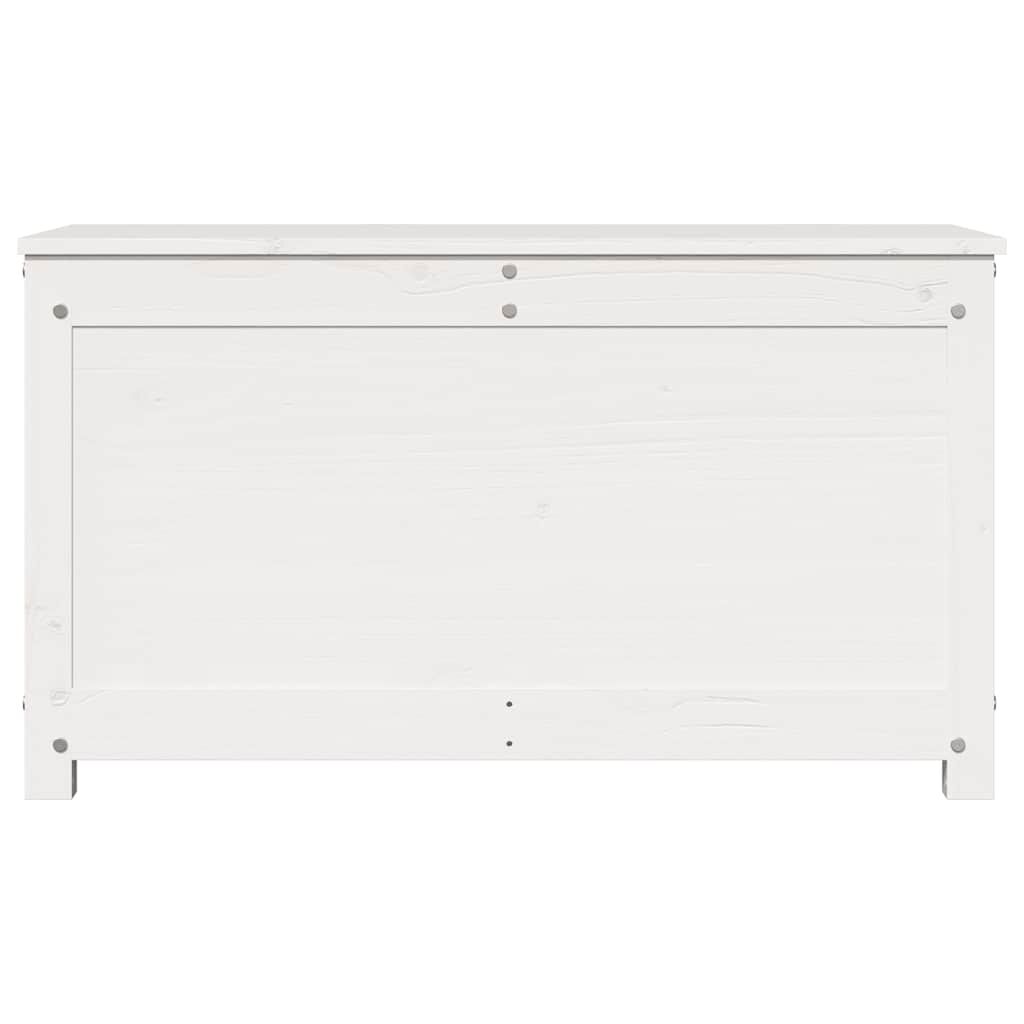 vidaXL Storage Box White 80x40x45.5 cm Solid Wood Pine