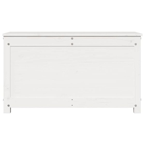 vidaXL Storage Box White 80x40x45.5 cm Solid Wood Pine