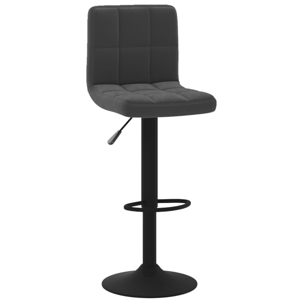 vidaXL Bar Stools 2 pcs Black Velvet