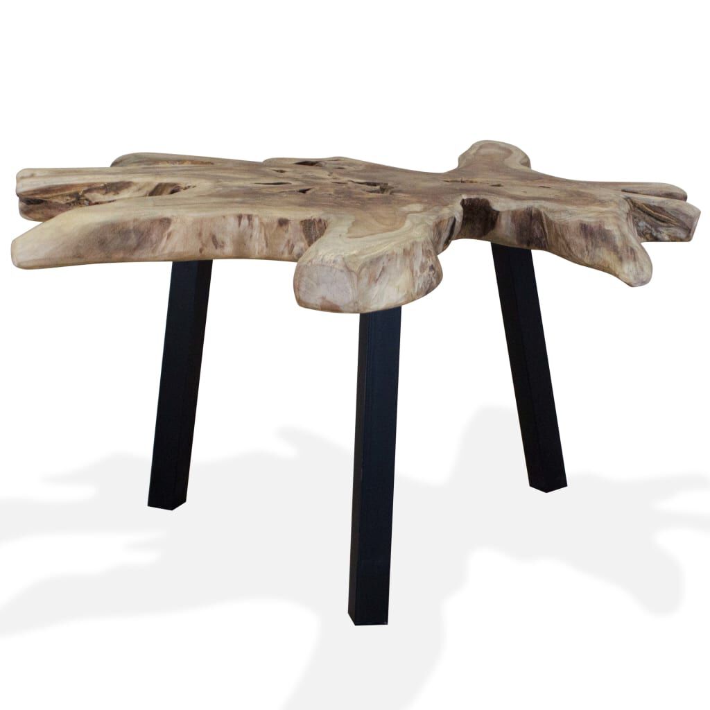 vidaXL Coffee Table Genuine Teak 80x70x38 cm