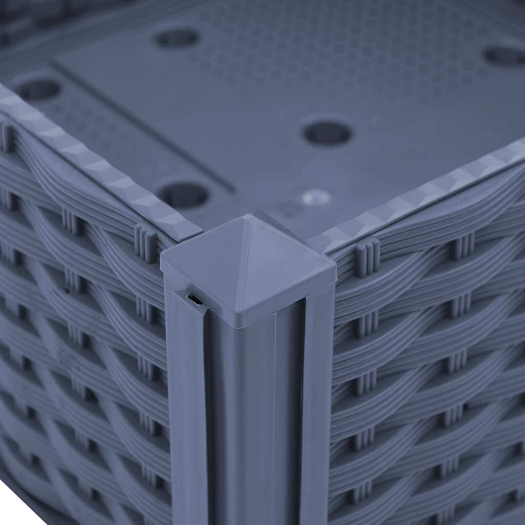 vidaXL Raised Bed 120x40x23 cm Polypropylene