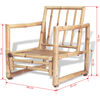 vidaXL 4 Piece Garden Lounge Set with Cushions Bamboo