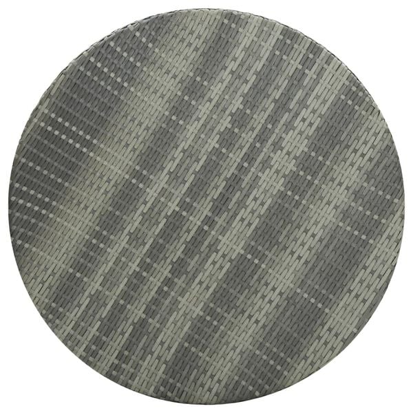 vidaXL Garden Table Grey 75.5x106 cm Poly Rattan