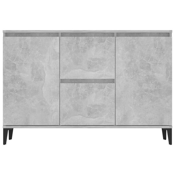 vidaXL Sideboard Concrete Grey 102x35x70 cm Engineered Wood