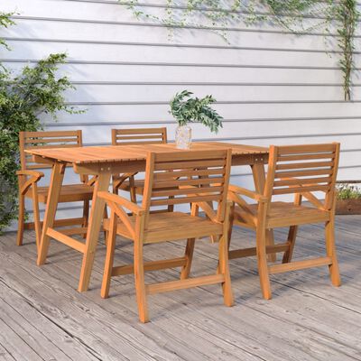 vidaXL Garden Chairs 4 pcs 58x58x87 cm Solid Wood Acacia,  vidaXL Garden Chairs 4 pcs 58x58x87 cm Solid Wood Acacia