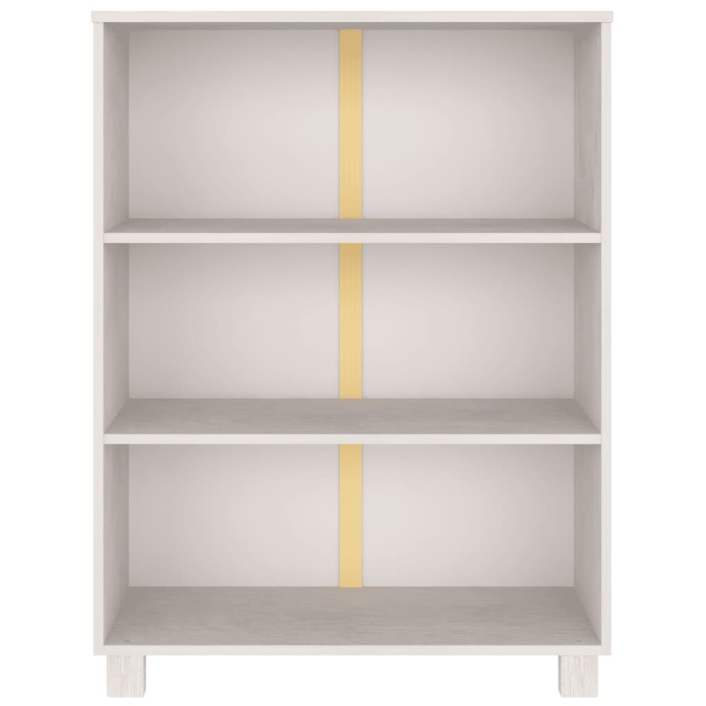 vidaXL Book Cabinet HAMAR White 85x35x112 cm Solid Wood Pine