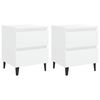 vidaXL Bed Cabinets 2 pcs White 40x35x50 cm Engineered Wood