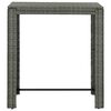vidaXL 5 Piece Garden Bar Set with Cushions Poly Rattan Grey