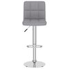 vidaXL Bar Stools 2 pcs Light Grey Fabric