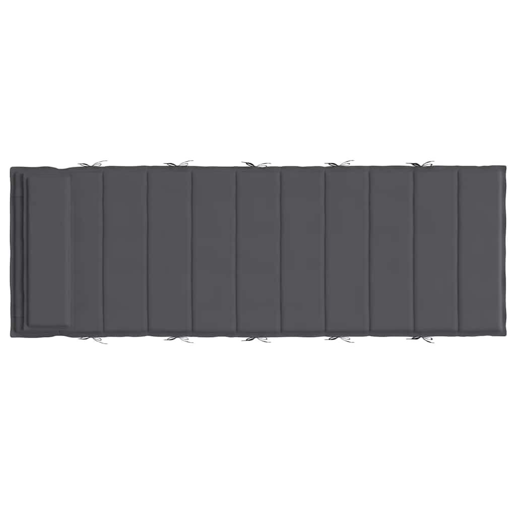 vidaXL Sun Lounger Cushion Anthracite 180x60x4 cm Oxford Fabric