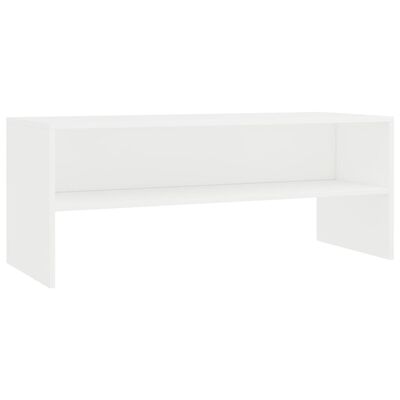vidaXL TV Cabinet White 100x40x40 cm Engineered Wood, white vidaXL TV Cabinet White 100x40x40 cm Engineered Wood