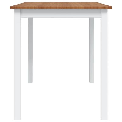 vidaXL 5 Piece Dining Set Brown and White, brown vidaXL 5 Piece Dining Set Brown and White