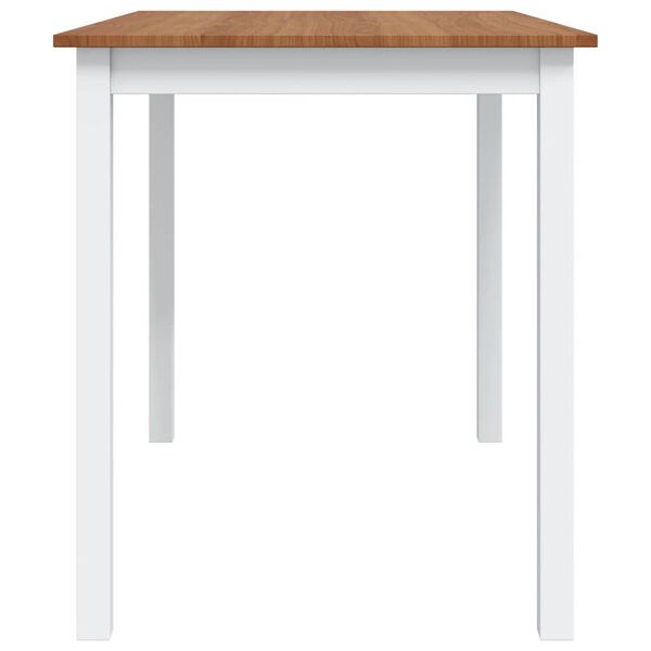 vidaXL 5 Piece Dining Set Brown and White