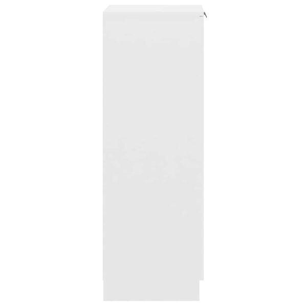 vidaXL Shoe Cabinet White 30x35x100 cm Engineered Wood