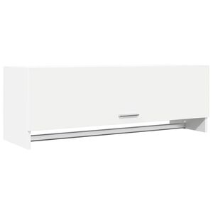 vidaXL Wardrobe White 100x32,5x35 cm Engineered Wood