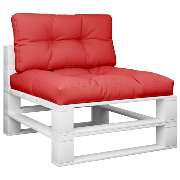vidaXL Pallet Cushions 2 pcs Red Fabric