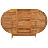 vidaXL Folding Garden Table 160x85x75 cm Solid Acacia Wood