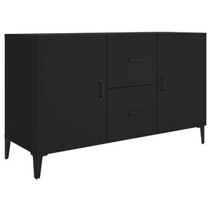 vidaXL Sideboard | Black | Engineered wood | 100 cm wide | Sideboard