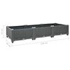 vidaXL Raised Bed 120x40x23 cm Polypropylene