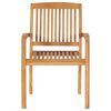 vidaXL Stacking Garden Chairs 8 pcs Solid Teak Wood