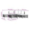 vidaXL 6 Piece Garden Lounge Set with Cushions Anthracite Steel
