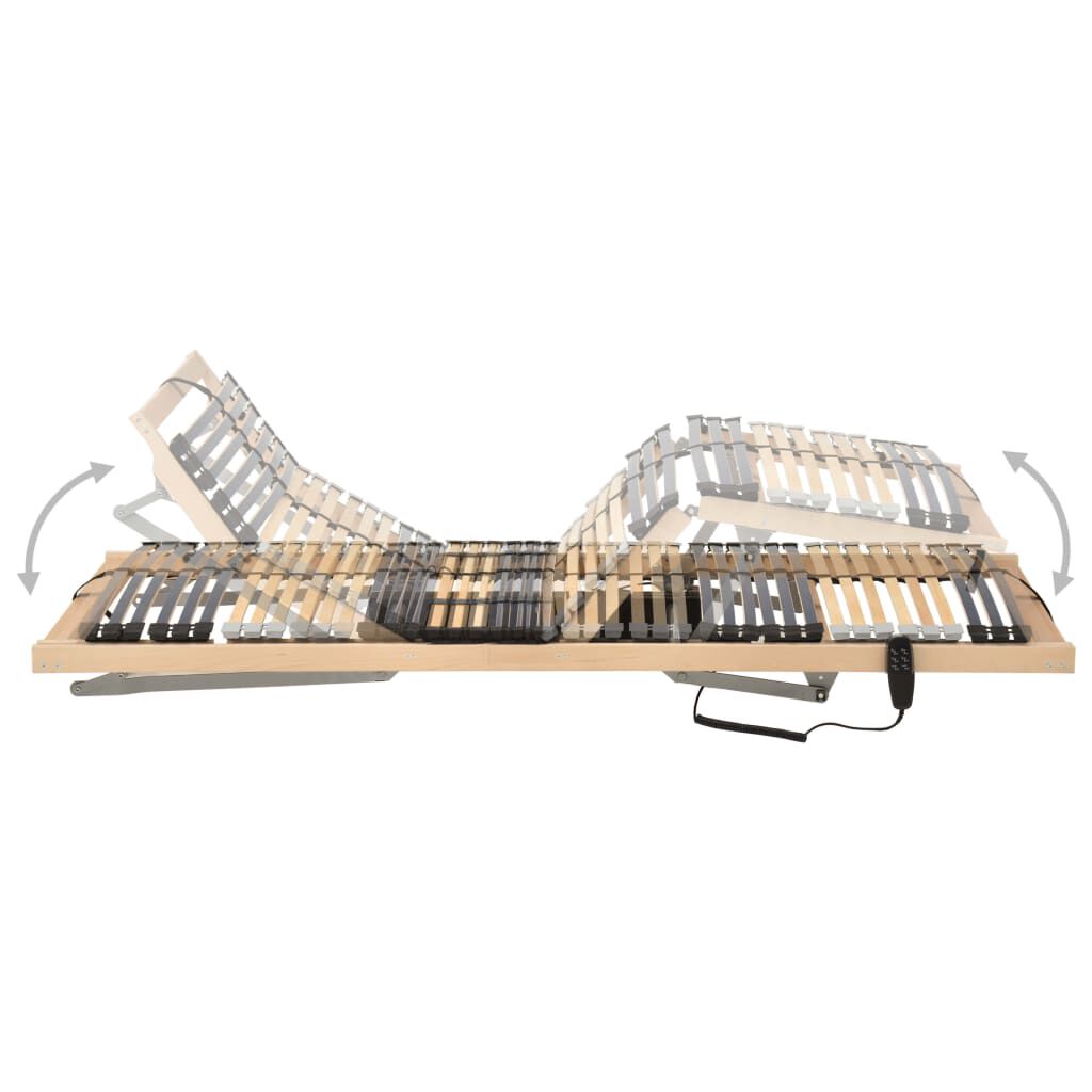 vidaXL Electrical Slatted Bed Base without Mattress with 7 Zones 90x200cm