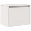 vidaXL Wall Cabinet White 45x30x35 cm Solid Pinewood