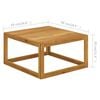 vidaXL Footrest with Dark Grey Cushion Solid Acacia Wood
