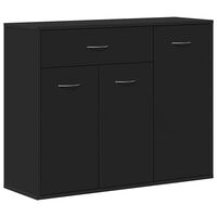 vidaXL Sideboard Black 88x30x70 cm Engineered Wood, black vidaXL Sideboard Black 88x30x70 cm Engineered Wood