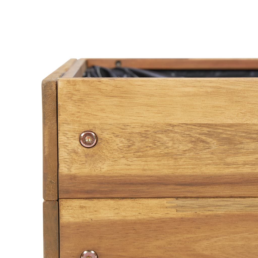 vidaXL Raised Garden Planter 50x40x45 cm Solid Acacia Wood