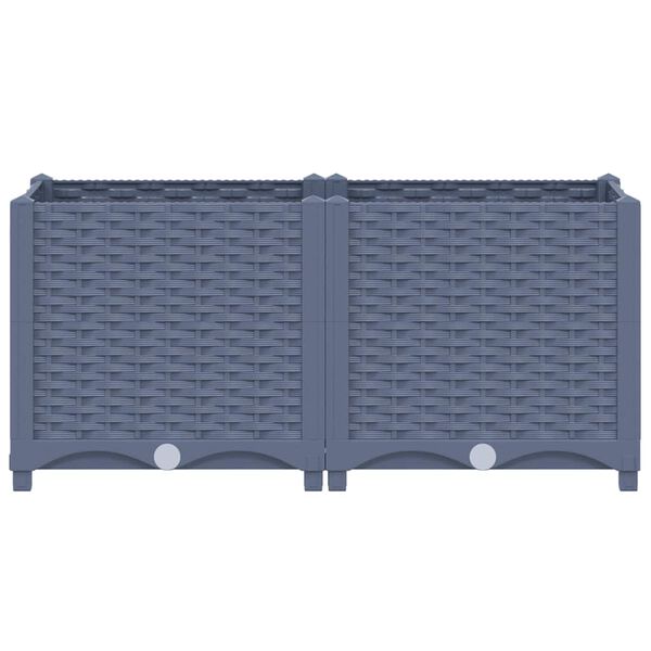 vidaXL Raised Bed 80x40x38 cm Polypropylene