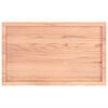 vidaXL Table Top Light Brown 100x60x(2-4) cm Treated Solid Wood Oak