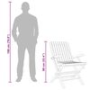 vidaXL Folding Garden Chairs 4 pcs 61x67x90 cm Solid Wood Teak