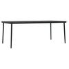 vidaXL 9 Piece Garden Dining Set Grey and Black