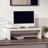 vidaXL Monitor Stand White 50x27x15 cm Solid Wood Pine