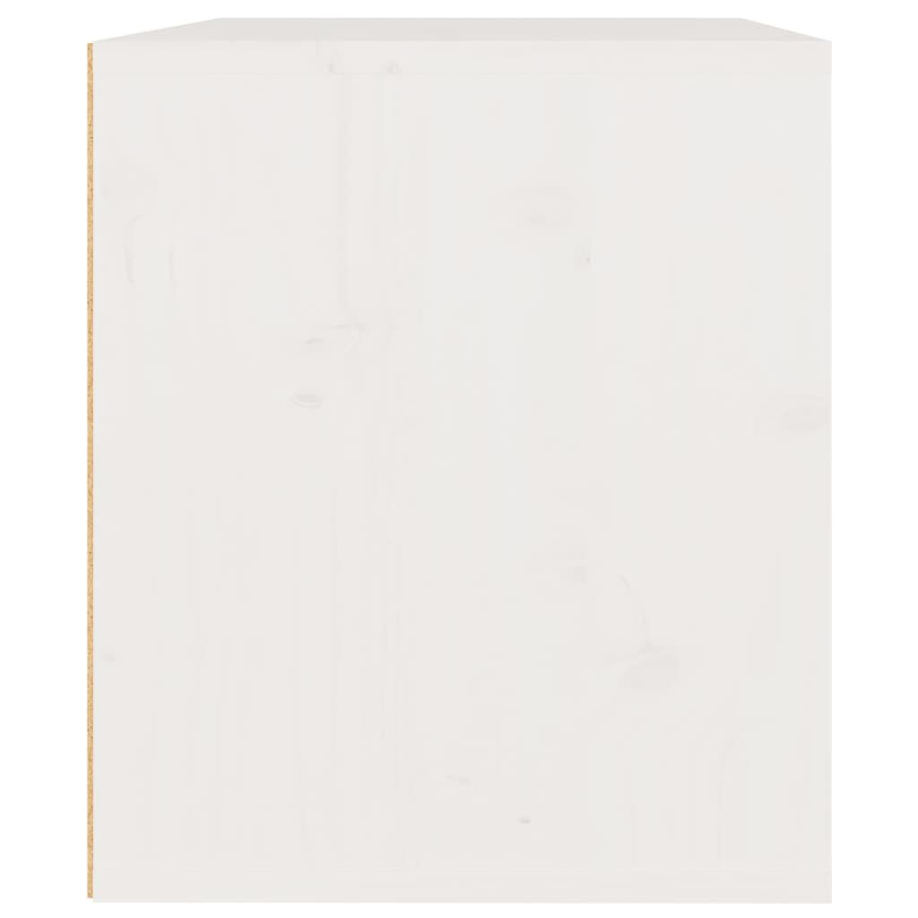 vidaXL Wall Cabinet White 45x30x35 cm Solid Pinewood