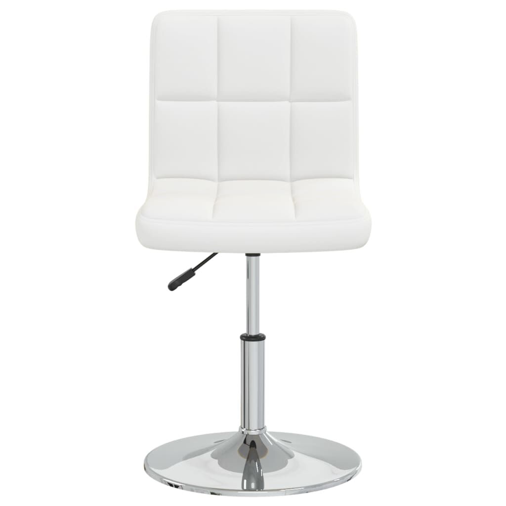 vidaXL Dining Chair White Faux Leather