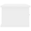 vidaXL Wall-mounted Drawer Shelf High Gloss White 60x26x18.5 cm Engineered Wood