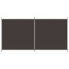 vidaXL 2-Panel Room Divider Brown 348x180 cm Fabric
