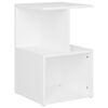 vidaXL Bedside Cabinet White 35x35x55 cm Engineered Wood