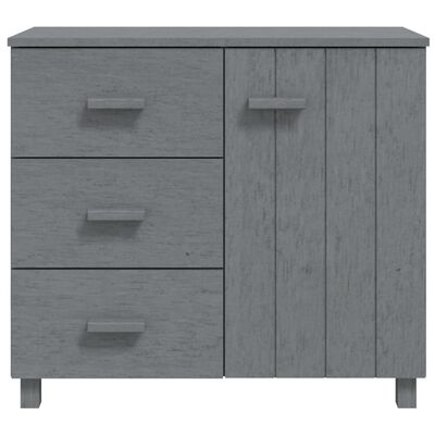 vidaXL Sideboard HAMAR Dark Grey 90x40x80 cm Solid Pinewood, dark grey vidaXL Sideboard HAMAR Dark Grey 90x40x80 cm Solid Pinewood