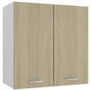 vidaXL Hanging Cabinet Sonoma Oak 60x31x60 cm Engineered Wood