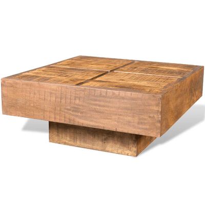 vidaXL Coffee Table Brown Square Solid Mango Wood,  vidaXL Coffee Table Brown Square Solid Mango Wood