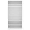 vidaXL Wardrobe White 100x50x200 cm Engineered Wood