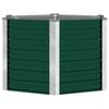 vidaXL Garden Raised Bed Galvanised Steel 129x129x77 cm Green